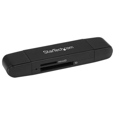 Startech SDMSDRWU3AC StarTech.com Lector Grabador USB 3.0 USB-C Tipo C y USB-A de Tarjetas de Memoria Flash SD Micro SD Alimentado por USB (SDMSDRWU3AC) - Lector de tarjetas (MMC, SD, microSD, SDHC, microSDHC, sdxc, microSDXC) - USB 3.0/USB-C