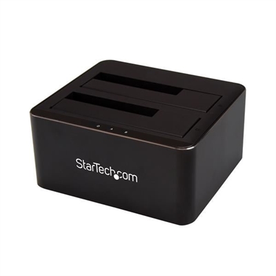 Startech SDOCK2U33V Docking Station Usb 3.0 2 Bahias Sata 2,5 O 3,5 - Tipología Genérica: Acessorios Para Discos Duros; Tipología Genérica: Docking; Tipología Específica: Adaptador; Tipología Específica: Docking; Funcionalidad: Acceso A Disco Duro; Funcionalidad: Añadir Disco Duro; Color Primario: Negro; Material: Aluminio