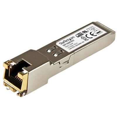 Startech SFP1000TXST StarTech.com Módulo Transceptor SFP de Cobre RJ45 1000Base-TX MSA de 1000Mbps - Hasta 100m - Módulo de transceptor SFP (mini-GBIC) - 1GbE - 1000Base-TX - RJ-45 - hasta 100 m