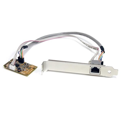 Startech ST1000SMPEX Tarjeta Minipci Express De Red - Tipologia Interfaz Lan: Ethernet; Conector Puerta Lan: Rj-45; Velocidad Lan: 1000 Mbit/S; Bus De Sistema: Mini_Pci; Wake-On-Lan: Sí; Alimentación Por Medio Del Bus: Sí