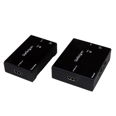 Startech ST121HDBTE Extensor Hdmi De Cat5 Hdbaset - Tipología: Hdmi 1.4; Comunicacion: Digital; Interfaz De Video: Hdmi; Longitud: 0,08 Mt; Tipologia Conector A: Hdmi (19 Pin - Type A); Media: Doppino; Formato Conector A: Hembra; Funcionalidad: Extender Kit; Tipologia Conector B: Hdmi (19 Pin - Type A)