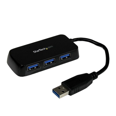 Startech ST4300MINU3B Hub Usb 3.0 4 Puertos Negro - Número Puertos Usb: 4; Standard Usb: Usb 3.2 Gen 1 Superspeed (5 Gbps) Type-A; Alimentación: Autoalimentato; Color Chasis: Negro