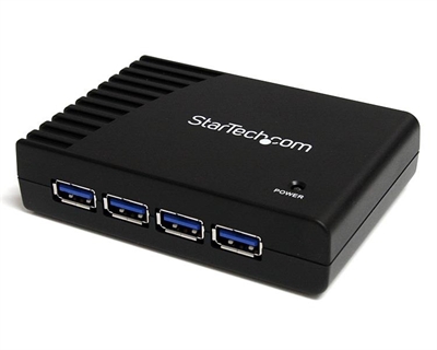 Startech ST4300USB3EU Concentrador Hub 4X Usb 3.0 - Número Puertos Usb: 4; Standard Usb: Usb 3.2 Gen 1 Superspeed (5 Gbps) Type-A; Alimentación: Ac; Color Chasis: Negro