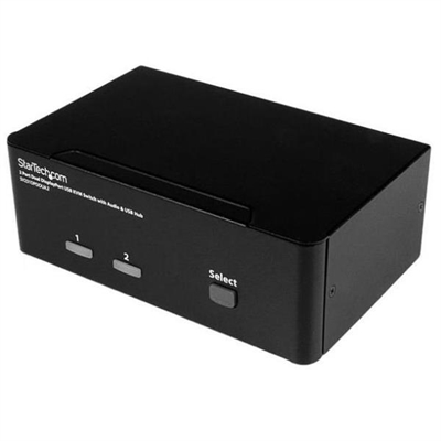 Startech SV231DPDDUA2 Switch Conmutador Kvm 2 Puertos Displayport 4K 60Hz - N° Max Ordenadores/Servidores: 1; Vga: No; Ps/2 Raton: No; Ps/2 Teclado: No; Usb: Sí