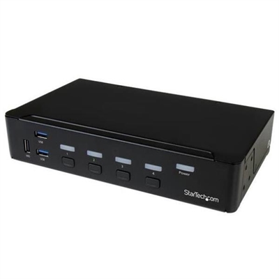 Startech SV431HDU3A2 Kvm 4 Puertos Hdmi Hd Usb 3.0 - N° Max Ordenadores/Servidores: 4; Vga: No; Ps/2 Raton: No; Ps/2 Teclado: No; Usb: Sí