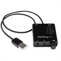 Startech ICUSBAUDIO2D - Tarjeta De Sonido Estereo Usb Externa Adaptador Conversor Con Salida S - Bit: 0 Bit; Canal