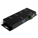 Startech ST4300USBM - Concentrador Hub 4Xusb 3.0 Din - Número Puertos Usb: 4; Standard Usb: Usb 3.2 Gen 1 Supers