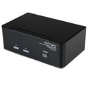 Startech SV231DD2DUA - Conmutador Switch Kvm De 2 Puertos Doble Monitor Dvi Audio 4 Puertos U - N° Max Ordenadore