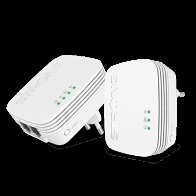 Strong POWERLWF600DUOMINI Strong POWERLWF600DUOMINI. Rango máximo de transferencia de datos: 600 Mbit/s, Estándares de red: IEEE 802.3, IEEE 802.3u, Tipo de interfaz Ethernet LAN: Gigabit Ethernet. Voltaje de entrada AC: 100 - 240 V, Frecuencia de entrada AC: 50/60 Hz. Color del producto: Blanco, Certificación: CE. Cantidad por paquete: 2 pieza(s), Cables incluidos: LAN (RJ-45), Tipo de embalaje: Caja