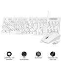 Subblim SUBKBC-CSSK02 - La combinación de Teclado y ratón Combo Business Slim Silencioso con cable USB, te proporc