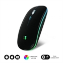 Subblim SUBMO-LDFLAT1 - Led Dual Flat Mouse Black