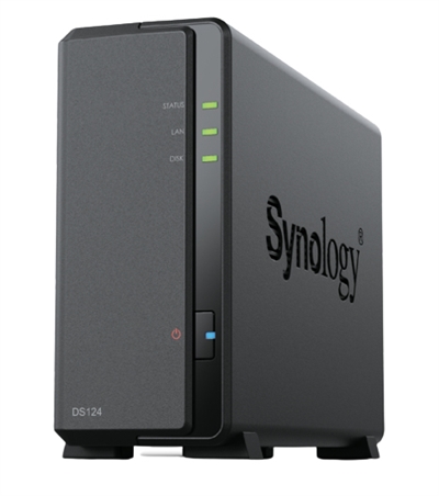 Synology DS124 Synology Disk Station DS124 - Servidor NAS - RAM 1 GB - Gigabit Ethernet - iSCSI soporta