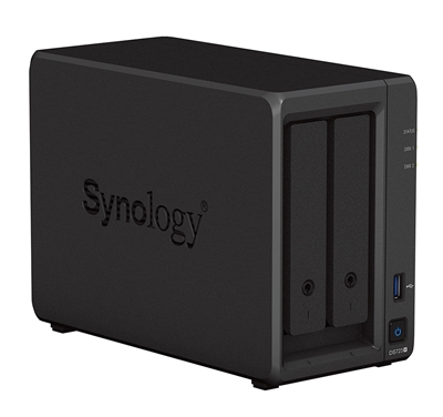 Synology DS723+ Synology Disk Station DS723+ - Servidor NAS - 2 compartimentos - RAID RAID 0, 1, JBOD - RAM 2 GB - Gigabit Ethernet - iSCSI soporta
