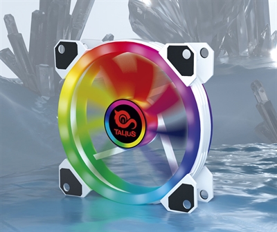 Talius TAL-FAN06WHT ? Completa Tu Caja Cronos: Ventiladores Frontales Argb Con Los Múltiples Modos En Sus Diferentes Estados De Colores Estáticos Y Circulación Multicolor. Además De Un Estallido De Colores Iluminación Intensa Que Hará Juego Con El Aspecto Depurado Y Elegante De Otros Productos. ?? Ventilación: Excelente Rendimiento De Ventilación Que Te Ayudará Reducir La Temperatura Del Sistema. Tendremos El Flujo De Aire Perfecto Para Que Nuestra Caja Gaming Funcione A Las Mil Maravillas Y Así Poder Sacar El Máximo Rendimiento A Nuestros Componentes. ?? Modos: Ventilador Iris Spectrum Rgb De 120Mm La Tecnología Iris Spectrum Ofrece Hasta 360 Modos Distintos Con Efectos De Barrido Pulso Espiral Etc. Olvídate De Los Colores Apagados. Las Aspas De Color Blanco Traslucido Transmiten La Luz De La Triple Tira Led Por Toda La Superficie Del Ventilador