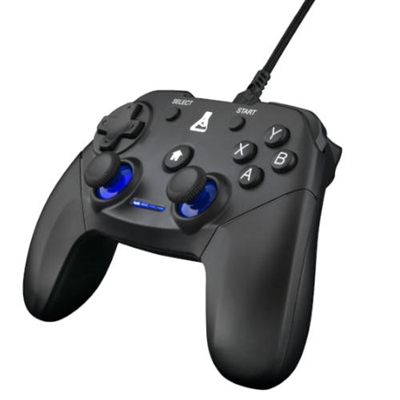 The-G-Lab K-PAD-THORIUM K-PAD THORIUM UN MANDO PARA PC Y PS3¡Conéctalo y listo! ¡Elige el modo que necesitas para tu juego y comienza a jugar! Compatible con la mayoría de los juegos Windows Direct-Input y X-Input. ¡Estos brillantes LED le mostrarán el modo de juego para un ajuste rápido y eficiente! ¡También es compatible con PS3!UNA PUESTA EN MARCHA PERFECTA12 botones, disparadores que caen bajo los dedos y dos joystiques de 360 ° con agarre resistente para la mejor ergonomía en juego. Su agarre ha sido estudiado para adaptarse a todo tipo de manos. ¡Su cable de 1,8 m está trenzado para mayor durabilidad!MODO VIBRACIÓN¡Vive el juego más intensamente con el modo de vibración del controlador! ¡Se activará automáticamente en el juego para obtener las máximas sensaciones!COMPATIBLE PC, PS3Conecte el controlador directamente a su PC, funcionará a través de los dos modos Entrada directa y Entrada-X. También funciona en PS3.ERGONOMIQUE¡Su agarre ha sido estudiado para la mejor comodidad en juego!VIBRACIONES¡Experimenta las máximas sensaciones con el modo de vibración!