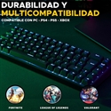 The-G-Lab KEYZ-TITAN-B/SP - The G-Lab - Keyz Titanium - Teclado mecanico español 65% QWERTY, USB - Teclado Gaming con 