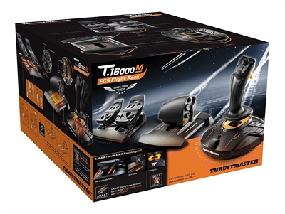 Thrustmaster 2960782 Thrustmaster T.16000M FCS Flight Pack. Tipo de dispositivo: Palanca de mando, Plataformas de juego soportadas: Mac,PC, Tecnología de control para juegos: Analógico/Digital. Tecnología de conectividad: Alámbrico, Interfaz del dispositivo: USB. Color del producto: Negro, Material de la carcasa: De plástico, Caucho. Sistema operativo Windows soportado: Windows 10 Education,Windows 10 Education x64,Windows 10 Enterprise,Windows 10 Enterprise.... Tipo de embalaje: Caja