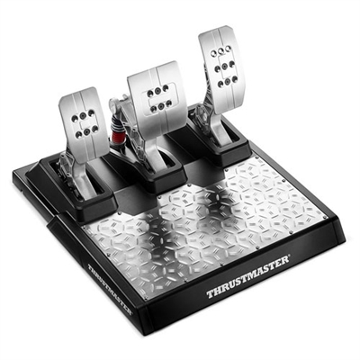 Thrustmaster 4060121 Pedales magnéticos y con “Load Cell” para PC, PS4 y Xbox OneTECNOLOGÍA MAGNÉTICAEl sistema H.E.A.R.T (HallEffect AccuRate Technology) — tecnología sin contactos que no usa potenciómetros — garantiza una duración ilimitada y una precisión óptima en las sesiones de carreras: resolución de hasta 16 bits, que representa 65.536 valores por pedal.FUERZA AJUSTABLE DE FRENADO MECÁNICOEl juego de 6 muelles incluidos permite realizar numerosos ajustes rápidos, para poder personalizar a tu gusto la sensación en el pedal del freno.Ajusta la fuerza de presión para que encaje mejor con tu configuración de carreras (escritorio o mesa, “Wheel Stand Pro”, cabina de GT, cabina de F1, etc.).MATERIALES 100% METÁLICOSMontados sobre una estructura estable y robusta diseñada pensando en los corredores más experimentados, los cabezales 100% metálicos de los pedales, unidos a brazos también 100% de metal, garantizan un buen agarre para optimizar la sensación de control al correr.HASTA 100 KG DE PRESIÓN SOBRE EL SENSOR DE FUERZA “LOAD CELL”El pedal del freno de los T-LCM Pedals se ajusta a tu intensidad de juego y estilo de conducción. Obtendrás la cantidad perfecta de potencia de frenado según la fuerza aplicada al pedal del freno.PEDALES AJUSTABLES DE FORMA INDEPENDIENTELas posiciones de los 3 pedales se pueden ajustar en términos de altura, inclinación y espaciado.El software de calibración también permite ajustar electrónicamente la fuerza de frenado, junto con las zonas muertas de los 3 pedales.KOMPATIBILITÄTCompatible en PS4™ con los volantes de carreras T-GT, T300 y T150Compatible en Xbox One® con los volantes de carreras TS-XW, TX y TMXCompatible en PC (Windows® 10, 8, 7) con todos los volantes de carreras del mercado