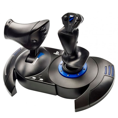 Thrustmaster 4160664 Thrustmaster T.Flight Hotas 4. Tipo de dispositivo: Palanca de mando, Plataformas de juego soportadas: PC,PlayStation 4, Tecnología de control para juegos: Digital. Tecnología de conectividad: Alámbrico, Interfaz del dispositivo: USB 2.0. Color del producto: Negro, Azul. Sistema operativo Windows soportado: Windows 10,Windows 7,Windows 8,Windows 8.1,Windows Vista. Tipo de embalaje: Caja