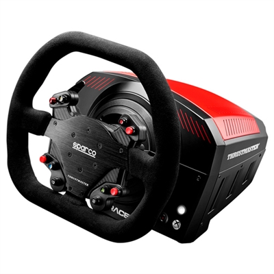 Thrustmaster 4460157 Thrustmaster TS-XW Racer Sparco P310. Tipo de dispositivo: Volante + Pedales, Plataformas de juego soportadas: PC, Xbox One, Tecnología de control para juegos: Digital. Tecnología de conectividad: Alámbrico. Color del producto: Negro, Material de la carcasa: Metal, Caucho. Sistema operativo Windows soportado: Windows 10,Windows 7,Windows 8. Dimensiones del volante (AnxLxAl): 315 x 315 x 130 mm