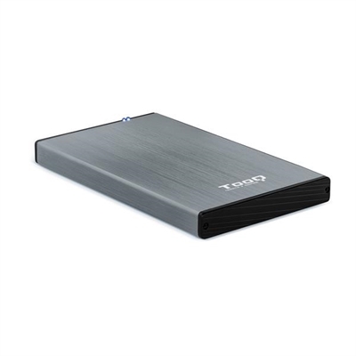 Tooq TQE-2527G Tooq Tqe-2527G. Tipo De Producto: Caja De Disco Duro (Hdd). Número De Unidades De Almacenamiento Compatibles: , Tamaño De La Unidad De Almacenamiento: 2.5, Interfaces De Disco De Almacenamiento Soportados: Sata, Serial Ata Ii, Serial Ata Iii, Capacidad Máxima De Almacenaje: 3 Tb. Velocidad De Transferencia De Datos: 5 Gbit/S. Color Del Producto: Negro, Gris. Conector Usb: Micro-Usb BEspecificaciones TécnicasMedios De AlmacenajeTamaño De La Unidad De Almacenamiento: 2.5Interfaces De Disco De Almacenamiento Soportados: Sata, Serial Ata Ii, Serial Ata IiiNúmero De Unidades De Almacenamiento Compatibles: Altura De La Unidad De Almacenamiento: 9.5 MmCapacidad Máxima De Almacenaje: 3 TbPuertos E InterfacesDispone De Conexión UsbVersión Usb: 3.2 Gen (3. Gen )Conector Usb: Micro-Usb BGénero Del Conector Usb: HembraCantidad De Puertos Usb: DiseñoTipo De Producto: Caja De Disco Duro (Hdd)Color Del Producto: Negro, GrisMaterial: AluminioIndicadores Led: EstadoDesempeñoVelocidad De Transferencia De Datos: 5 Gbit/SSistemas De Archivos Soportados: Fat32,Hfs,Ntfs,Ext2Dispone De Apoyo UaspDispone De Conectar Y Usar (Plug And Play)Requisitos Del SistemaSistema Operativo Windows Soportado: Windows 2000,Windows 7,Windows Vista,Windows XpDispone De Sistema Operativo Linux SoportadoSistema Operativo Mac Soportado: Mac Os 9.0,Mac Os 9.,Mac Os 9.2,Mac Os X 0.0 Cheetah,Mac Os X 0. Puma,Mac Os X 0.0 Yosemite,Mac Os X 0. El Capitan,Mac Os X 0.2 Sierra,Mac Os X 0.3 High Sierra,Mac Os X 0.4 Mojave,Mac Os X 0.5 Catalina,Mac Os X 0.2 Jaguar,Mac Os X 0.3 Panther,Mac Os X 0.4 Tiger,Mac Os X 0.5 Leopard,Mac Os X 0.6 Snow Leopard,Mac Os X 0.7 Lion,Mac Os X 0.8 Mountain Lion,Mac Os X 0.9 MavericksPeso Y DimensionesAncho: 77 MmProfundidad: 3 MmAltura: 2 MmPeso: 50 GAncho Del Paquete: 30 MmProfundidad Del Paquete: 74 MmAltura Del Paquete: 40 MmPeso Del Paquete: 200 G