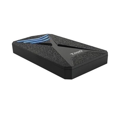 Tooq TQE-2550BL Tooq Tqe-2550Bl. Tipo De Producto: Carcasa De Disco Duro/Ssd. Número De Unidades De Almacenamiento Compatibles: , Tamaño De La Unidad De Almacenamiento: 2.5, Interfaces De Disco De Almacenamiento Soportados: Sata, Serial Ata Ii, Serial Ata Iii, Capacidad Máxima De Almacenaje: 4 Tb. Velocidad De Transferencia De Datos: 5 Gbit/S. Color Del Producto: Negro. Conector Usb: Micro-Usb BEspecificaciones TécnicasMedios De AlmacenajeTamaño De La Unidad De Almacenamiento: 2.5Interfaces De Disco De Almacenamiento Soportados: Sata, Serial Ata Ii, Serial Ata IiiNúmero De Unidades De Almacenamiento Compatibles: Altura De La Unidad De Almacenamiento: 9.5 MmCapacidad Máxima De Almacenaje: 4 TbPuertos E InterfacesDispone De Conexión UsbVersión Usb: 3.2 Gen (3. Gen )Conector Usb: Micro-Usb BGénero Del Conector Usb: HembraCantidad De Puertos Usb: DiseñoTipo De Producto: Carcasa De Disco Duro/SsdColor Del Producto: NegroMaterial: Acrilonitrilo Butadieno Estireno (Abs)Dispone De Indicadores LedDesempeñoVelocidad De Transferencia De Datos: 5 Gbit/SSistemas De Archivos Soportados: Fat32,Hfs+,Ntfs,Ext4Dispone De Apoyo UaspDispone De Conectar Y Usar (Plug And Play)Control De EnergíaAlimentación: UsbRequisitos Del SistemaDispone De Sistema Operativo Windows SoportadoDispone De Sistema Operativo Linux SoportadoDispone De Sistema Operativo Mac SoportadoPeso Y DimensionesAncho: 80 MmProfundidad: 25 MmAltura: 7 Mm