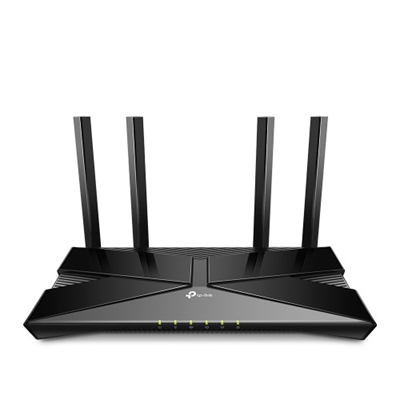 Tp-Link ARCHER AX53 TP-Link Archer AX53. Tipo de conexión WAN: RJ-45. Banda Wi-Fi: Doble banda (2,4 GHz / 5 GHz), Estándar Wi-Fi: Wi-Fi 6 (802.11ax), Tasa de transferencia de datos WLAN (máx.): 2402 Mbit/s. Tipo de interfaz Ethernet LAN: Gigabit Ethernet, Ethernet LAN, velocidad de transferencia de datos: 1000 Mbit/s, Tecnología de cableado: 10/100/1000Base-T(X). Algoritmos de seguridad soportados: WPA, WPA-Enterprise, WPA2, WPA2-Enterprise, WPA3. Protocolos de red compatibles: IPv4, IPv6