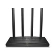 Tp-Link ARCHER C80 TP-LINK Archer C80. Tipo de conexión WAN: RJ-45. Banda Wi-Fi: Doble banda (2,4 GHz / 5 GHz), Estándar Wi-Fi: Wi-Fi 5 (802.11ac), Tasa de transferencia de datos WLAN (máx.): 1300 Mbit/s. Tipo de interfaz Ethernet LAN: Gigabit Ethernet, Estándares de red: IEEE 802.11a,IEEE 802.11ac,IEEE 802.11b,IEEE 802.11g,IEEE 802.11n, Ethernet LAN, velocidad de transferencia de datos: 10,100,1000 Mbit/s. Algoritmos de seguridad soportados: 64-bit WEP,128-bit WEP,WPA,WPA-PSK,WPA2,WPA2-PSK. Tipo de producto: Router de sobremesa, Color del producto: Negro, Indicadores LED: LAN, Poder, Estado, WLAN, WPS