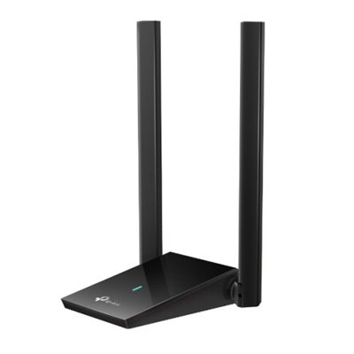 Tp-Link ARCHER TX20U PLUS TP-Link Archer TX20U Plus. Rango máximo de transferencia de datos: 1800 Mbit/s, Velocidad máxima de transferencia de datos (2,4 GHz): 574 Mbit/s, Velocidad máxima de transferencia de datos (5 GHz): 1201 Mbit/s. Algoritmos de seguridad soportados: WEP, WPA, WPA-PSK, WPA2, WPA2-PSK, WPA3. Conector USB: USB tipo A. Ubicación: Mesa, Color del producto: Negro, Indicadores LED: Estado. Tipo de antena: Externo, Tipo de dirección de la antena: Direccional