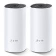 Tp-Link DECO M4 2-PACK TP-Link Deco M4(2-pack). Color del producto: Blanco, Tipo de antena: Interno, Indicadores LED: LAN, Poder, WLAN. Banda Wi-Fi: Doble banda (2,4 GHz / 5 GHz), Estándar Wi-Fi: Wi-Fi 5 (802.11ac), Wi-Fi estándares: 802.11a, 802.11b, 802.11g, Wi-Fi 4 (802.11n), Wi-Fi 5 (802.11ac). Seguridad con cortafuegos: SPI, Sistemas operativos móviles soportados: Android 4.4, Android 5.0, Android 5.1, Android 6.0, Android 7.0, Android 7.1, Android 7.1.2,.... Voltaje de entrada de adaptador AC: 100 - 240 V, Frecuencia de adaptador AC: 50 - 60 Hz, Corriente de entrada del adaptador de CA: 0,4 A. Ancho: 90,7 mm, Profundidad: 90,7 mm, Altura: 190 mm