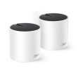 Tp-Link DECO X55 2-PACK TP-Link AX3000. Color del producto: Blanco, Tipo de antena: Interno, Tipo de producto: Enrutador de malla. Banda Wi-Fi: Doble banda (2,4 GHz / 5 GHz), Estándar Wi-Fi: Wi-Fi 6 (802.11ax), Wi-Fi estándares: 802.11a, 802.11b, 802.11g, Wi-Fi 4 (802.11n), Wi-Fi 5 (802.11ac), Wi-Fi 6 (802.11ax). Frecuencia del procesador: 1 GHz, Seguridad con cortafuegos: SPI Firewall, Potencia de transmisión (CE): 20 - 23 dbm. Certificados de conformidad: CE, RoHS, Certificación: CE, FCC, RoHS, RCM. Ancho: 110 mm, Profundidad: 110 mm, Altura: 114 mm