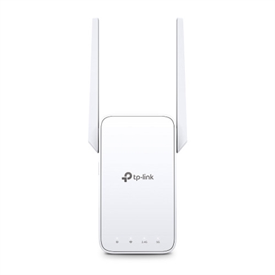 Tp-Link RE315 TP-LINK RE315. Velocidad de transferencia de datos: 867 Mbit/s, Ethernet LAN, velocidad de transferencia de datos: 10,100 Mbit/s. Tipo de antena: Externo. Tecnología de cableado: 10/100Base-T(X), Estándares de red: IEEE 802.11a,IEEE 802.11ac,IEEE 802.11b,IEEE 802.11g,IEEE 802.11n, Wi-Fi estándares: 802.11a,802.11b,802.11g,Wi-Fi 4 (802.11n),Wi-Fi 5 (802.11ac). Color del producto: Blanco, Cantidad por paquete: 1 pieza(s), Certificación: CE, RoHS. Consumo de energía (max): 9,5 W