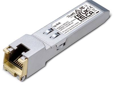 Tp-Link SM5310-T TP-Link TL-SM5310-T. Tipo de transceptor SFP: Fibra óptica, Rango máximo de transferencia de datos: 10300 Mbit/s, Tipo de interfaz: SFP+. Color del producto: Plata. Voltaje de entrada: 3.3 V. Número de productos incluidos: 1 pieza(s)