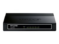 Tp-Link TL-SG1008D Para qué sirve este productoEl TL-SG1008D de TP-LINK es un switch de sobremesa con 8 puertos Gigabit que le permite migrar fácilmente su red a la tecnología Gigabit Ethernet. Aumente tanto la velocidad de su servidor de red como la de las conexiones troncales o lleve la experiencia Gigabit a su escritorio. Adicionalmente, el diseño del TL-SG1008D le permite reducir su consumo eléctrico. Gracias a su innovadora tecnología de eficiencia energética, el TL-SG1008D ahorra hasta un 80%* de energía eléctrica, lo que lo convierte en una solución ecológica para la red de su hogar o lugar de trabajo.Switch GigabitEl TL-SG1008D dispone de 8 puertos a 10/100/1000 Mbps que le permiten ampliar significativamente la capacidad de su red y disfrutar de unas velocidades de transferencia instantáneas cuando se manejan archivos de gran tamaño. De este modo, los usuarios más avanzados disponen del ancho de banda suficiente para transferir archivos de grandes dimensiones, ya sea en un entorno doméstico, oficina, grupo de trabajo o de producción creativa. Transfiera archivos gráficos, CGI, CAD o multimedia en un instante a través de la red.Convierta su red Ethernet en ecológicaAhora tiene la oportunidad de convertir su red en ecológica al mismo tiempo que la actualiza a la tecnología Gigabit. El switch de nueva generación equipado con 8 puertos Gigabit TL-SG1008D incorpora la más innovadora y reciente tecnología de eficiencia energética. Ello le permite ampliar la capacidad de su red empleando mucha menos energía eléctrica. Ajusta automáticamente el consumo de energía de acuerdo con el estado del enlace y la longitud del cable, limitando así la huella de carbono de su red.Apagado de puertos no activosEn un switch tradicional, cuando se apaga un ordenador u otro dispositivo de red, el puerto correspondiente continúa consumiendo una considerable cantidad de energía. El TL-SG1008D detecta automáticamente el estado de la conexión de cada uno de los puertos y reduce el consumo eléctrico de aquellos que no están activos, lo que permite disminuir el consumo eléctrico hasta en un 80%.Consumo acorde con la longitud del cableIdealmente, un cable de menor longitud debería consumir menos energía debido a que la pérdida de ésta es menor. Sin embargo, esto no es así en la mayoría de los dispositivos ya que éstos emplean la misma energía independientemente de la longitud de cable.Fácil de usarLas funcionalidades automáticas de este switch Gigabit posibilitan una instalación Plug and Play sin complicaciones. No es necesaria ninguna configuración. Auto MDI/MDIX eliminate the need for crossover cables. La función de detección automática de los puertos identifica la velocidad de enlace del dispositivo de red (10, 100 o 1000 Mbps) y la ajusta de forma inteligente a fin de garantizar la compatibilidad y el mejor rendimiento.* Ahorro máximo de energía comparado con un switch tradicional de TP-LINK. El porcentaje de ahorro final puede variar dependiendo de las condiciones de uso.