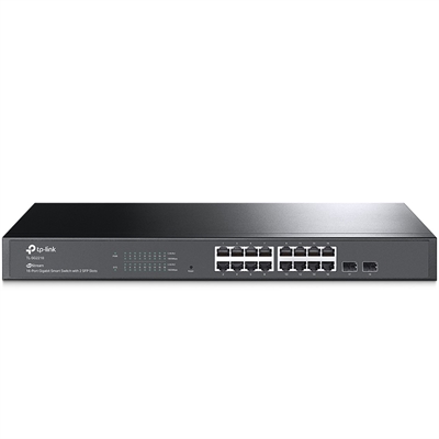 Tp---Link TL-SG2218 Switch Inteligente Jetstream De 16 Puertos Gigabit Con 2 Ranuras Sfp  Puertos Gigabit Completos : 16 Puertos Rj45 Gigabit Y 2 Ranuras Sfp Gigabit Proporciónan Conexiónes De Alta Velocidad.  Integrado En Omada Sdn : Aprovisióna...