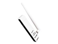 Tp-Link TL-WN722N Adaptador Usb Inalámbrico N A 150Mbps De Alta Ganancia Chipset Realtek 1T1r 2.4Ghz 802.11B/G/N 1 Antena Desmontable Soporta Windows Xp/Vista/7/8/Mac