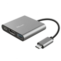 Trust 23772 - Mejora del flujo de trabajoCon el adaptador multipuerto USB-C 3 en 1 Dalyx de Trust realme