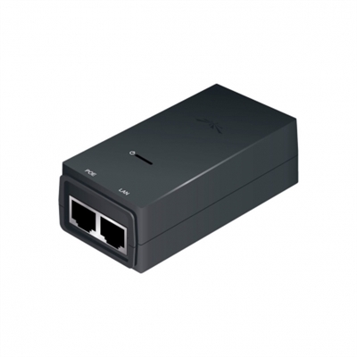 Ubiquiti POE-24-12W-G Ubiquiti Poe 24 V. 12W Gigabit Negro Petaca - Tipología Genérica: Batería; Tipología Específica: Adaptador Poe 24Vdc; Funcionalidad: Proporcionar Alimentación