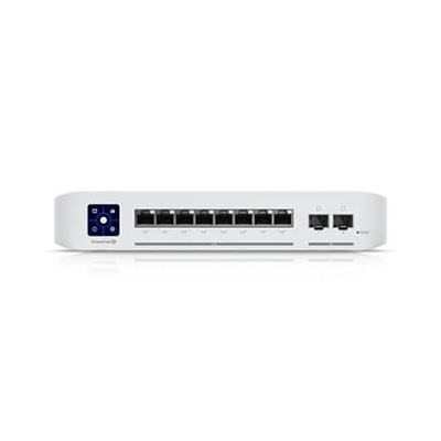 Ubiquiti USW-ENTERPRISE-8-POE Switch Enterprise 8 - Puertos Lan: 8 N; Tipo Y Velocidad Puertos Lan: Rj-45 10/100/1000 Mbps; Power Over Ethernet (Poe): Sí; Gestión: Managed; No. Puertos Uplink: 2; Soporte Routing: No; No. Puertos Poe: 8