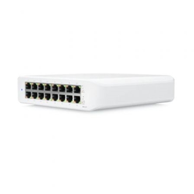 Ubiquiti USW-LITE-16-POE HUB SWITCH UBIQUITI UNIFI LITE-16 16XGIGABIT POE 30W CAPACIDAD MÃXIMA 16GBITS