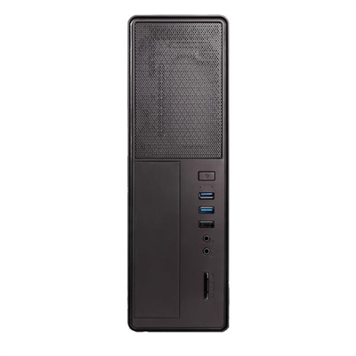 Unyka 52085 Especificaciones TécnicasTipo Chasis MatxDimensiones 405 X 99 X 38 MmColor NegroMaterial SgccPeso 3,5 KgLector De Tarjetas Ms, SdVentilador SiSlot Expansión 4 Perfil BajoUsb 2.0 --&Gt, Usb 3.0 --&Gt, 2Micrófono Hd Audio Si SiFuente Alimentación Si, Psu Sfx 300W 85% Efic.Ce SiRohs SiDimensiones 449 X 55 X 349 MmPeso 4, KgTipo Box