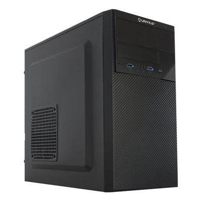 Unyka 52097 Aero C20 Es Una Caja Con Formato Matx Y Un Diseño Discreto Y De Corte Clásico Gracias A Su Frontal Rayado. La Caja Aero 20 Cuenta Con Las Prestaciones Necesarias Para Entornos Profesionales O Bien Para Su Uso Doméstico. Además, La Conectividad Está Asegurada Gracias A Sus Dos Puertos Usb 3.0Amplio Espacio De Almacenaje Gracias A Sus Bahías Externas De 5,25&Rdquo, Y 3,5&Rdquo, Y Las Internas De 3,5&Rdquo, Y 2,5&Rdquo, (3 X Ssd)Cuenta Con Conexión Para Dos Puertos Usb 3.0, Hd Audio Y MicrófonoAdemás, Incluye Una Fuente Atx De 500W