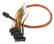 Varios CBL-SAS8087OCF-06M Broadcom CBL-SAS8087OCF-06M. Longitud de cable: 0,6 m, Conector 1: SFF-8087, Conector 2: 4 x SFF-8482