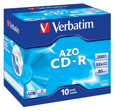 Verbatim 43327 Datalifeplus Crystal Surface Cd-R Verbatim 700Mb 52X (Pack De 10 Unidades)