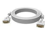 Vision TC 10MVGAP Cable de instalación profesional de conexión VGA de VISION - GARANTÍA DURANTE TODA LA VIDA ÚTIL DEL PRODUCTO - conectores chapados en oro - núcleos de ferrita en ambos extremos - de VGA (macho) a VGA (macho) - diámetro exterior: 8,0 mm - 28 AWG - 10 m - b