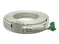 Vision TC2 10MVGA Placa frontal audiovisual modular Techconnect de VISION - GARANTÍA DURANTE TODA LA VIDA ÚTIL DEL PRODUCTO - cable de instalación de VGA - de Phoenix (macho) a VGA (macho) - 28 AWG - diámetro exterior: 8 mm - 10 m - blanco