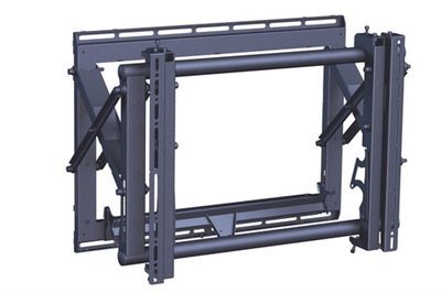 Vogels PFW6870 PFW 6870 Módulo eyectable para sistema Video WallEl PFW 6870 es un sistema de estructura Video Wall para pantallas de hasta 72 kg/160 lb con un patrón de montaje de 200 x 200 a 600 x 400 mm. Se caracteriza porque permite montar múltiples monitores y dispone de un sistema de desenganche accionado por resorte, diseño abierto, separadores a medida, abrazaderas de montaje ajustables desde arriba y extensión con sistema tipo tijera.Los separadores opcionales reducen el tiempo de instalación considerablemente. Hay separadores disponibles para las pantallas y los monitores para Video Wall más comunes.