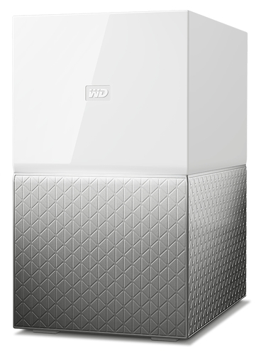 Western-Digital WDBMUT0040JWT-EESN WD My Cloud Home Duo WDBMUT0040JWT - Dispositivo de almacenamiento en la nube personal - 4TB - HDD 2TB x 2 - Gigabit Ethernet