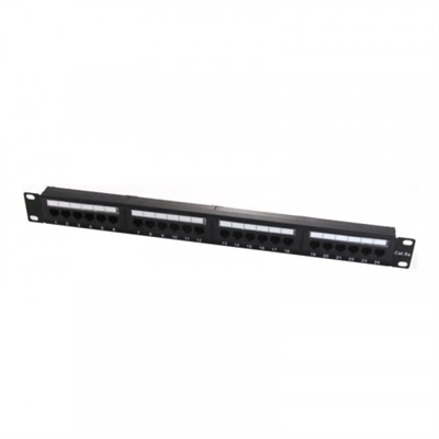 Wp WPC-PAN-6AU-24 WP 19 Patch Panel Cat.6a UTP 24 RJ45 ports 1U. Conector: RJ-45, Tipos de cable soportados: Cat6a, Blindaje de cable: U/UTP (UTP). Color del producto: Negro, Material: SECC, Montaje: Montaje en bastidor