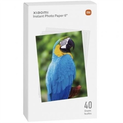 Xiaomi BHR6757GL La Impresora Fotográfica Portátil&Nbsp,Xiaomi Instant Photo Printer S&Nbsp,Está Diseñada Para Ti, Que Amas Tomar Fotos En Todas Partes Y Tenerlas Al Instante. Para Que No Se Quede Sin Soporte, Obtén Este Papel Fotográfico De Alta Calidad, Con Un Tamaño De 6 (5,24 Cm) Y Doble Capa Para Una Mejor Impresión. Este Paquete De 40 Papeles Es Increíble Y Te Va A Encantar. Especificaciones Tamaño: 6 (5,24 Cm) Doble Capa Para Una Mejor Impresión Compatibilidad: Xiaomi Instant Photo Printer S Contenido De La Caja: X Paquete De 40 Unidades De Papel Fotográfico 6 + Cinta